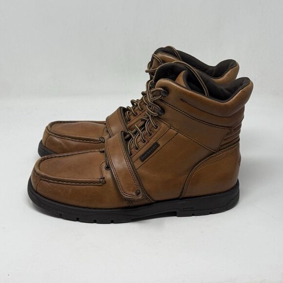 Rockport XCS Chukka Boots Mens 11 M Brown Leather Cross Strap High Ankle Lace Up main image 13